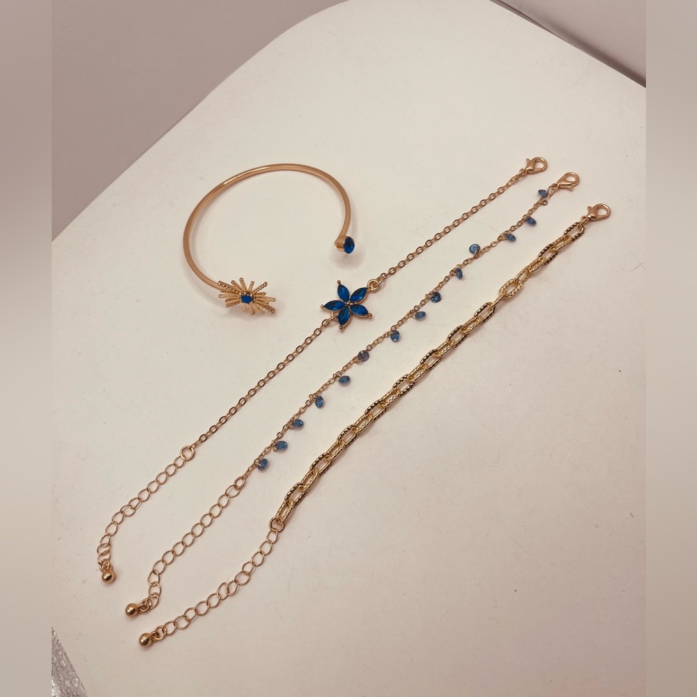 Set bracelet for women imitation diamond 4 pieces